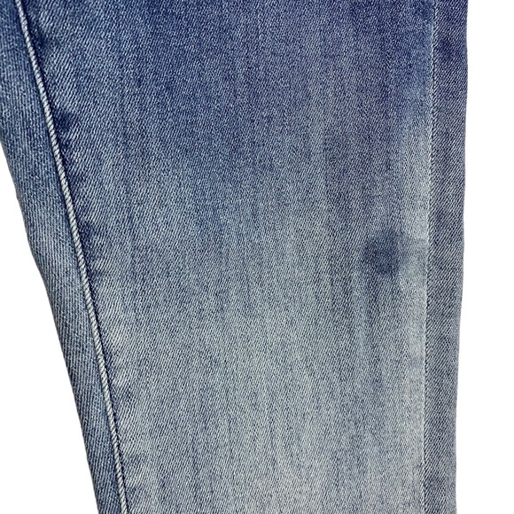 Fidelity Denim Luna Drop Ultra High Rise Ankle Skinny Ombre Dark Light Blue 30 - Picture 14 of 16